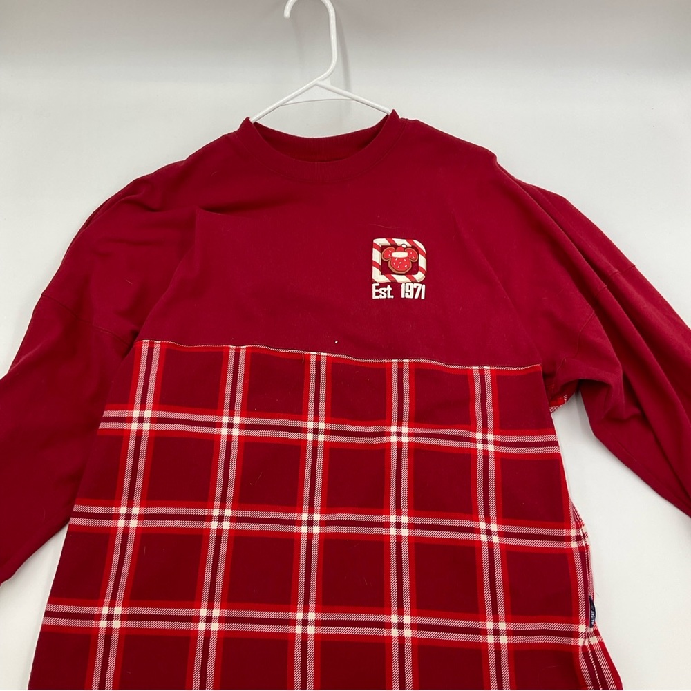 2021 Walt Disney World Snack Plaid Holiday Spirit Jersey Medium